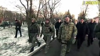 Порошенко в Артемовске встретился с бойцами. Видео