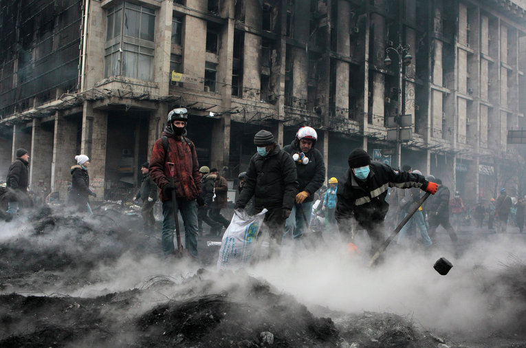 Столкновения на Майдане Незалежности 20.02.2014