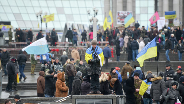 Акции в память о событиях на Майдане. Архивное фото