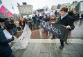 Активисты Евромайдана SOS почтили память Небесной Сотни