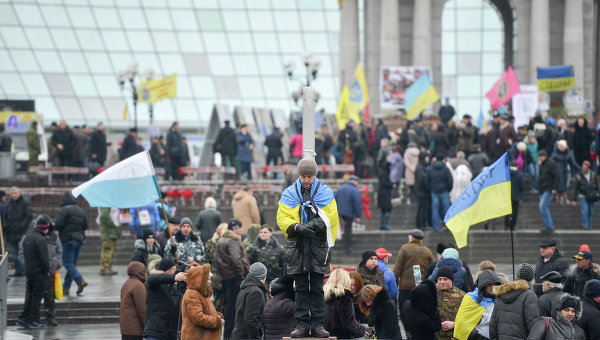 Активисты Евромайдана. Архивное фото