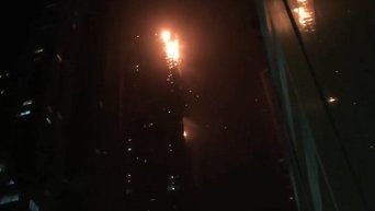 Пожар в жилом небоскребе Torch в Дубае