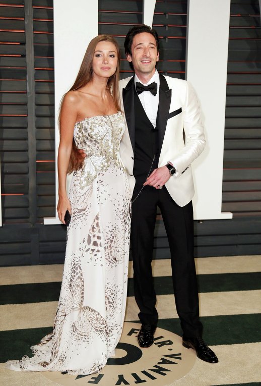 Эдриан Броуди и Лара Лието на Vanity Fair в честь премии Оскар, 22 февраля 2015