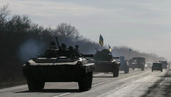 Украинские военные близ Артемовска