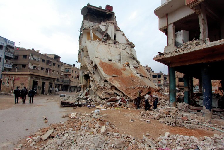Ситуация в Сирии, город Дума в провинции Дамаск, 24 февраля 2015