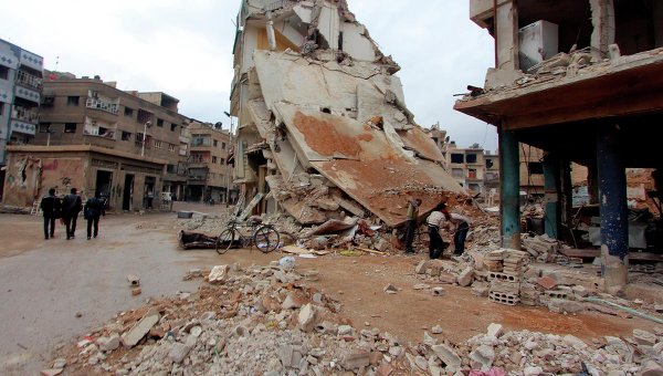 Ситуация в Сирии, город Дума в провинции Дамаск. Архивное фото