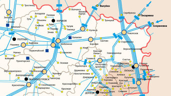 Маршруты поставок газа в Украину. Инфографика