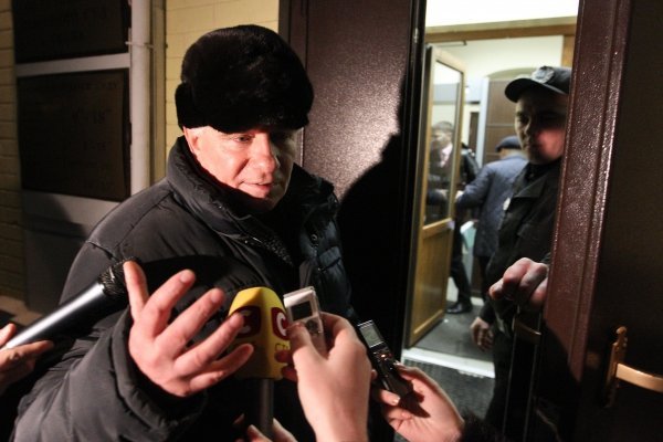 Михаил Чечетов перед заседанием суда 20 февраля 2015 года.