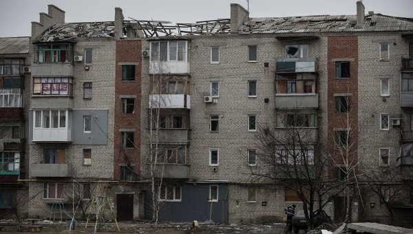 Последствия обстрелов в Луганской области. Архивное фото