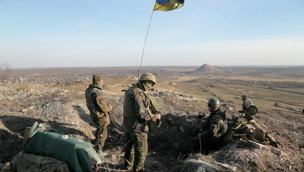 Украинские военные близ Курахово. Архивное фото