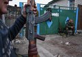 Ополченцы в районе Луганска
