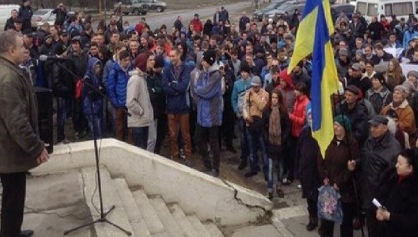 Одесские портовики вышли в субботу на акцию протеста