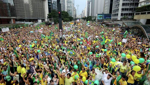 Митинг в Бразилии. Архивное фото