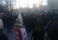 Стихийный митинг в Константиновке на месте ДТП, где погиб ребенок. Видео