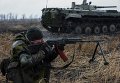 Военные учения ополчения ДНР в Дебальцево