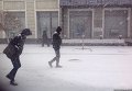 Снегопад в Симферополе