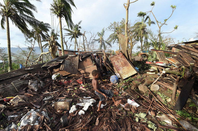 Последствия разрушительного циклона Пэм в Тихоокеанском регионе Вануату