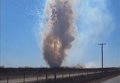 Взрыв конфискованных фейерверков в Техасе. Видео