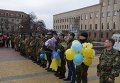 Встреча демобилизованных бойцов ВСУ в Кировограде