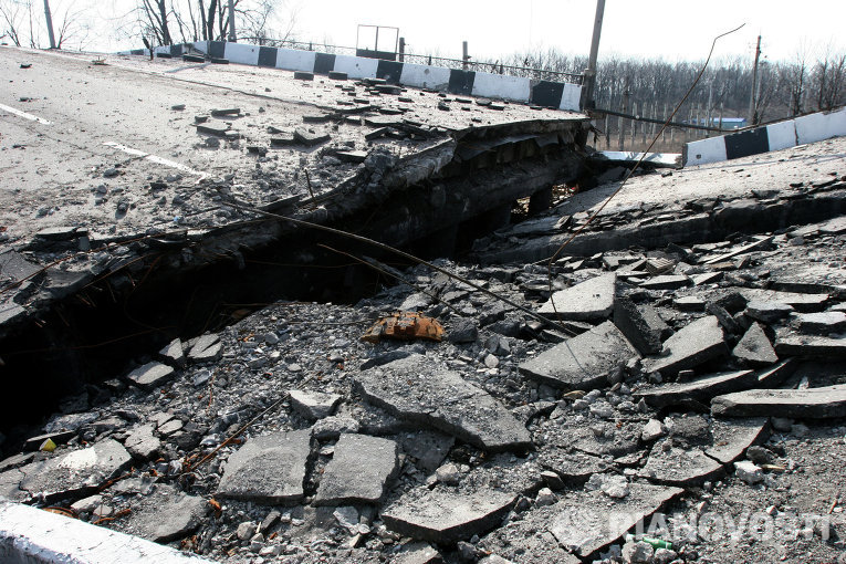 Последствия боевых действий в Донецкой области