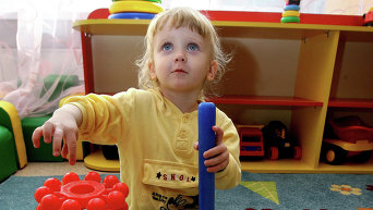 Ребенок в детском саду. Архивное фото