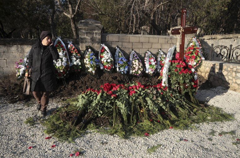 Предполагаемая могила Виктора Януковича-младшего в Севастополе