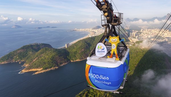 Талисман летних Олимпийских и Паралимпийских игр в Рио-де-Жанейро 2016 года, Винисиус, за 500 дней до начала соревнований