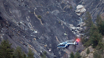 На месте авиакатастрофы Airbus A320 в Альпах