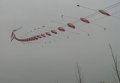 В Китае запустили воздушный змей длинной 5 км. Видео