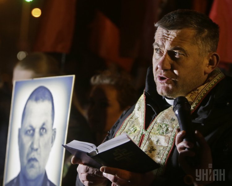 Акция памяти в честь Александра Музычко в Киеве