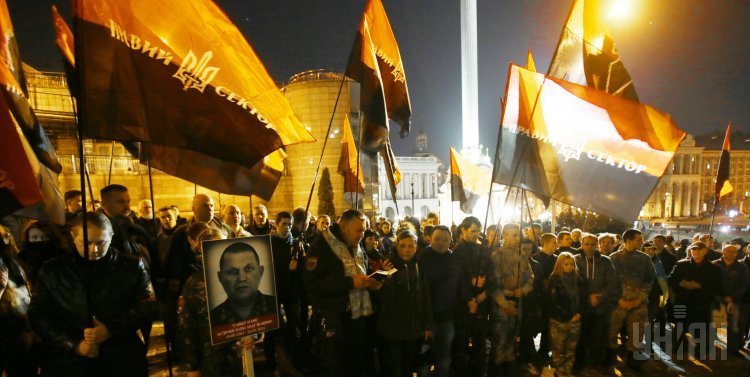 Акция памяти в честь Александра Музычко в Киеве