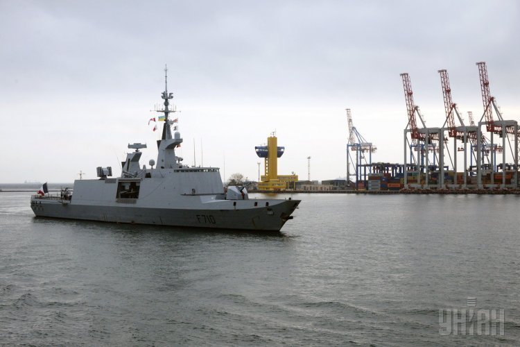 Ракетный фрегат типа La Fayette (Лафайет) ВМС Франции в Одессе