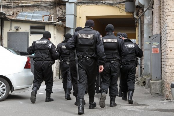 Милиция у Печерского районного суда Киева
