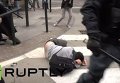 Столкновения с полицией в Турине. Видео