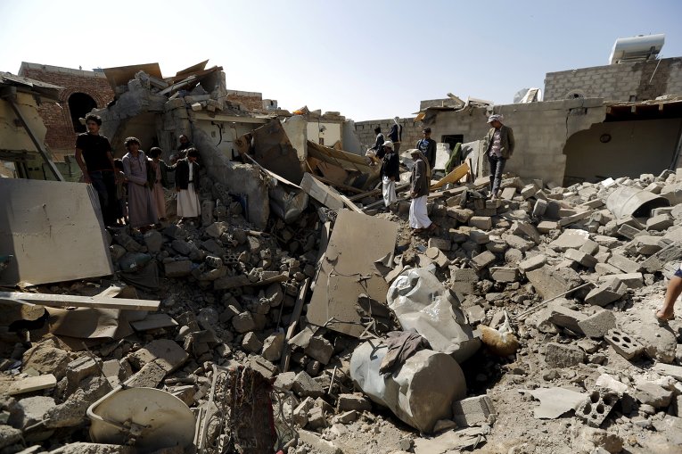 Последствия авиаударов международной коалиции в Йемене