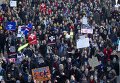 Акция протеста в Монреале против жестких мер экономии, приняты праивтльством