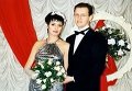 Арсений Яценюк с супругой Терезией на свадьбе. Апрель 1999 года