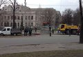 В Харькове демонтировали поврежденную в результате взрыва стелу