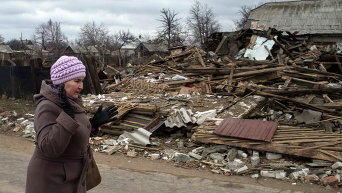 Разрушения в Дебальцево, 17 марта 2015 г