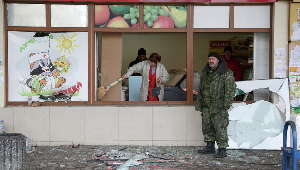 После обстрела на автовокзале в Донецке