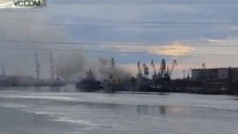 Пожар на российкой подлодке. Видео