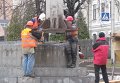 В Харькове восстановили стелу с флагом Украины