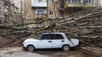 Последствия шторма в Одессе