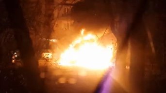 Пожар на Лесном массиве в Киеве