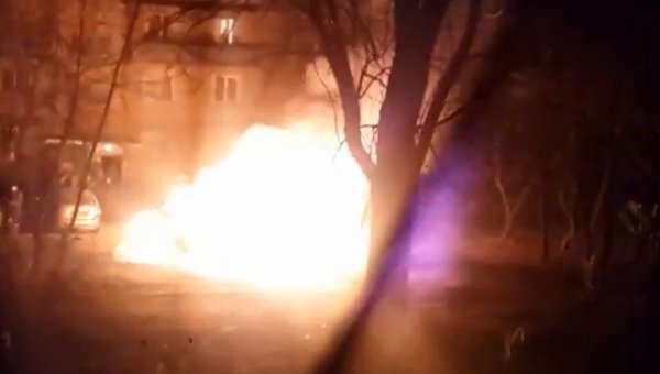 Пожар на Лесном массиве в Киеве