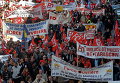 Демонстрация против политики жесткой экономии в Марселе