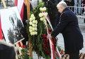 Ярослав Качиньский, брат-близнец покойного президента Леха Качиньского, на церемонии по случаю пятой годовщины крушения польского правительственного самолета в Смоленске