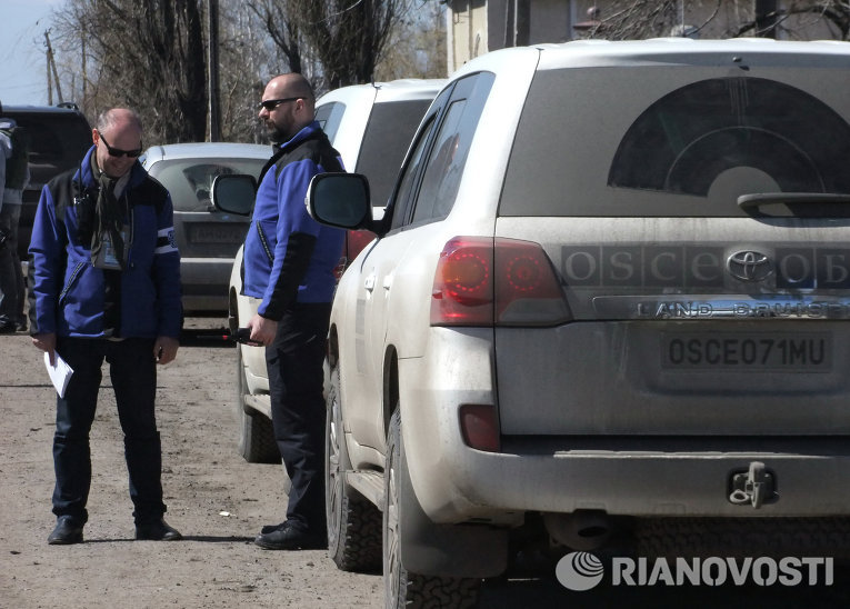 ОБСЕ посетили поселок Спартак в Донецкой области