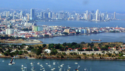 Вид на город Панама, архивное фото