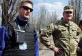 Представители ОБСЕ посетили район поселка Пески в Донецкой области